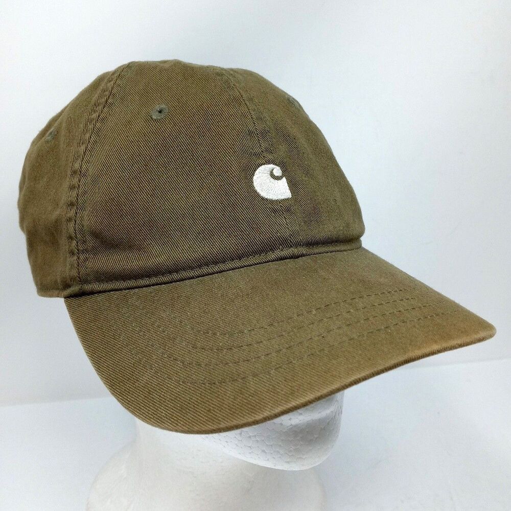 Carhartt WIP Madison Logo Hat Cap Olive Canvas Streetwear Work In Progress